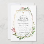Forest Herbarium Geometrische Eerste Heilige Commu Kaart (Voorkant)