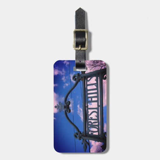 Forest Hills, Queens, NYC Square Bagagelabel (Voorkant verticaal)