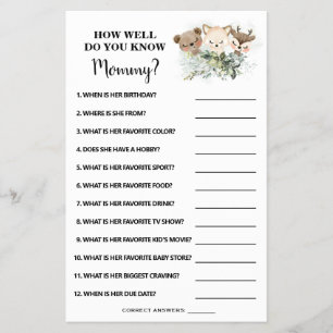 Forest Hoe goed ken je de gamekaart van mama Showe Flyer