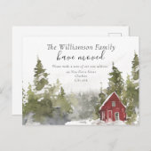 Forest Home Change of Address Briefkaart (Voorkant / Achterkant)