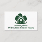Forest Home Real Estate Company Custom Realtor Visitekaartje (Voorkant)