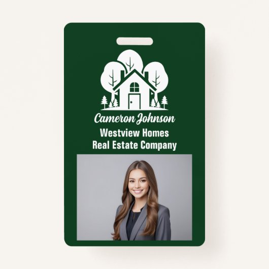Forest Home Vastgoedbedrijf Custom Realtor Badge (Voorkant)