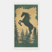 Forest Horse Guest Towel Napkins Servet (Voorkant)