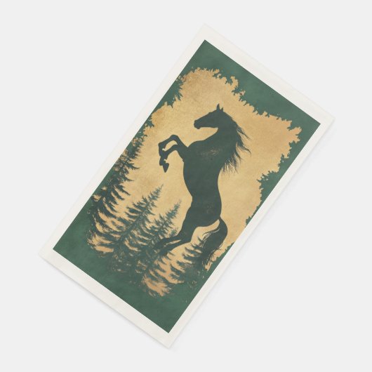 Forest Horse Guest Towel Napkins Servet (Hoek)
