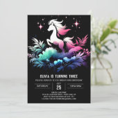 Forest Horse Verjaardag Kaart (Staand voorkant)