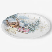 Forest House Sleigh Papieren Bordje (Gekanteld)