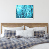 Forest In Azure Canvas Afdruk (Insitu (Slaapkamer))