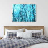 Forest In Azure Canvas Afdruk (Insitu (Slaapkamer))