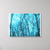Forest In Azure Canvas Afdruk (Voorkant)