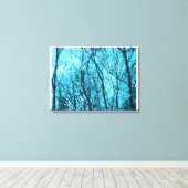 Forest In Azure Canvas Afdruk (Insitu (Houten vloer))