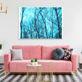 Forest In Azure Canvas Afdruk (Insitu (Woonkamer))