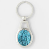 Forest In Azure Sleutelhanger (Voorkant)