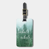 Forest inhaleren uitademingsofferte Motivatie Natu Bagagelabel (Voorkant verticaal)