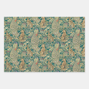 "Forest" Inpakpapier Plat Vellen Set van 3 Morris