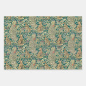 "Forest" Inpakpapier Plat Vellen Set van 3 Morris (Voorkant)