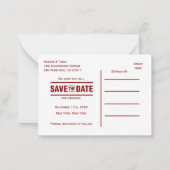 Forest-Inspired Save the Date: een rustiek ontwerp Notitiekaartje (Achterkant)