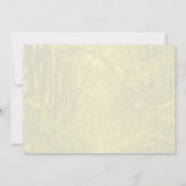 Forest Inspired Tree Avenue huwelijksuitnodigingen Kaart (Achterkant)