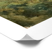 Forest Interior met een waterval, Papigno Poster (Hoek)