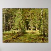 Forest Ivan Shishkin Poster (Voorkant)