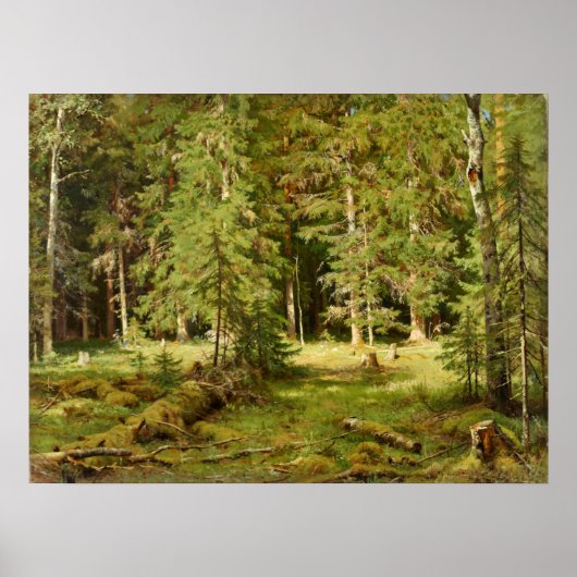 Forest Ivan Shishkin Poster (Voorkant)