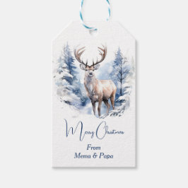 Forest King Holiday Cadeaulabel