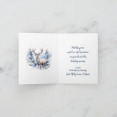 Forest King Holiday Feestdagen Kaart (Binnen)