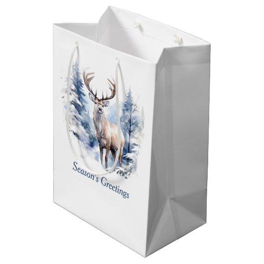 Forest King Holiday Medium Cadeauzakje (Achterkant Gekanteld)
