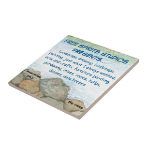 Forest Lake Art Tile Tegeltje