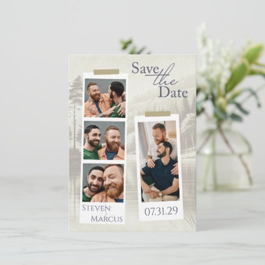 Forest Lake - Bewaar de datum Save The Date (Staand voorkant)