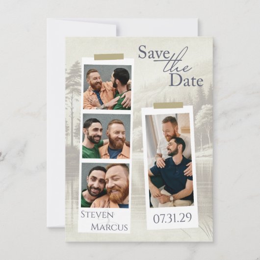 Forest Lake - Bewaar de datum Save The Date (Voorkant)