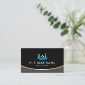 Forest Lake House Logo makelaar makelaar Visitekaartje (Staand voorkant)