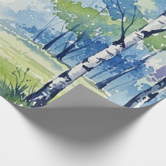 Forest landscape cadeaupapier (Hoek)