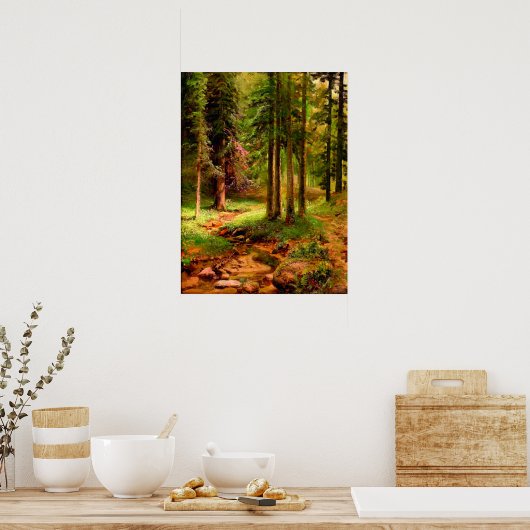 Forest Landscape Ivan Shishkin Poster (Keuken)