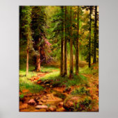 Forest Landscape Ivan Shishkin Poster (Voorkant)