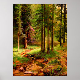 Forest Landscape Ivan Shishkin Poster