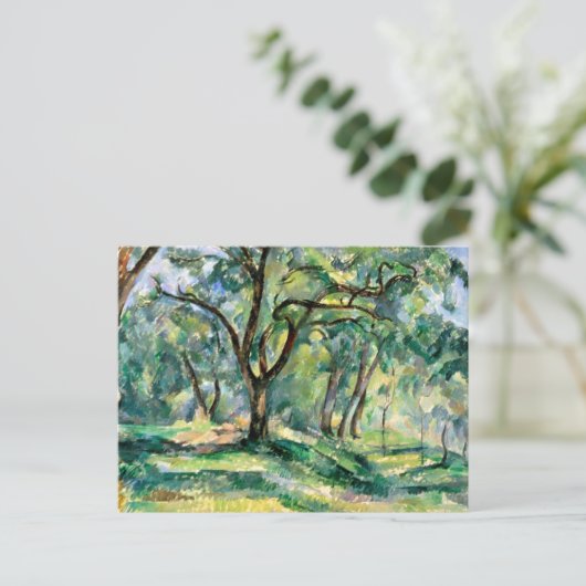 Forest Landscape Paul Cezanne Briefkaart (Staand voorkant)