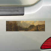 Forest Landscape Scene (door Josef Kriehuber) Bumpersticker (Op auto)