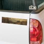 Forest Landscape Scene (door Josef Kriehuber) Bumpersticker (Op Truck)
