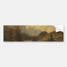 Forest Landscape Scene (door Josef Kriehuber) Bumpersticker