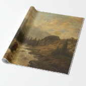 Forest Landscape Scene (door Josef Kriehuber) Cadeaupapier (Uitgerold)