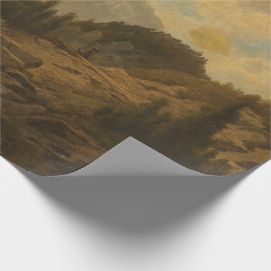 Forest Landscape Scene (door Josef Kriehuber) Cadeaupapier (Hoek)