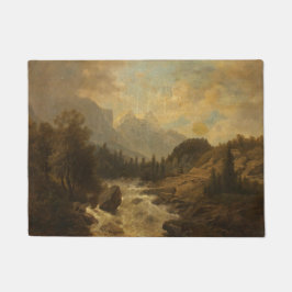 Forest Landscape Scene (door Josef Kriehuber) Deurmat