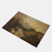 Forest Landscape Scene (door Josef Kriehuber) Deurmat (Schuin)