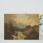 Forest Landscape Scene (door Josef Kriehuber) Kaart (Staand voorkant)