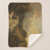 Forest Landscape Scene (door Josef Kriehuber) Sherpa Deken (Voorkant)