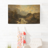 Forest Landscape Scene (door Josef Kriehuber) Spandoek (Insitu)