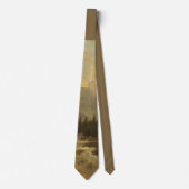 Forest Landscape Scene (door Josef Kriehuber) Stropdas (Voorkant)