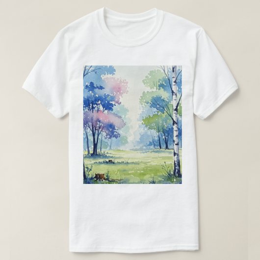Forest landscape t-shirt (Design voorkant)