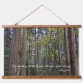 Forest Landscape w/John Muir Quote Hangend Wandkleed (Voorkant)