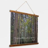 Forest Landscape w/John Muir Quote Hangend Wandkleed (Gebogen)